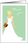 Thank You For Being in My Wedding from Blonde Bride Card Mint card