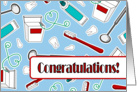 Dental Hygienist Graduation Congratulations Blue card