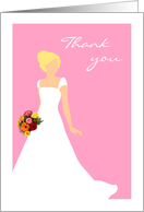 Thank You For Being in My Wedding from Blonde Bride Card Pink card