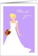 Thank You For Being in My Wedding from Blonde Bride Card Purple card