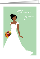 Thank You For Being in My Wedding from African American Bride Mint card