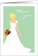 Thank You For Being in My Wedding from Blonde Bride Card Mint card