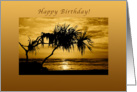 Happy Birthday Golden Morning Blank Card