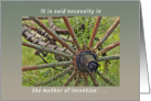Happy Birthday, Antique Wagon Wheel card