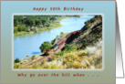 Happy 50th Birthday, Why go over the Hill, Trains card