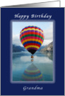 Happy Birthday Grandma, Hot Air Balloon card