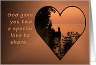 Happy Anniversary for Couple, Special Love, Sunset card
