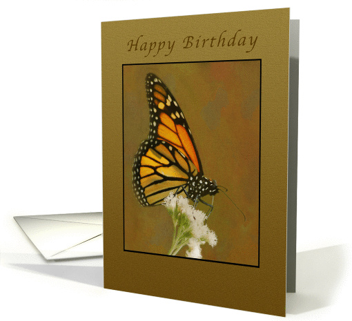 Happy Birthday, Butterfly, blank card (1010131)