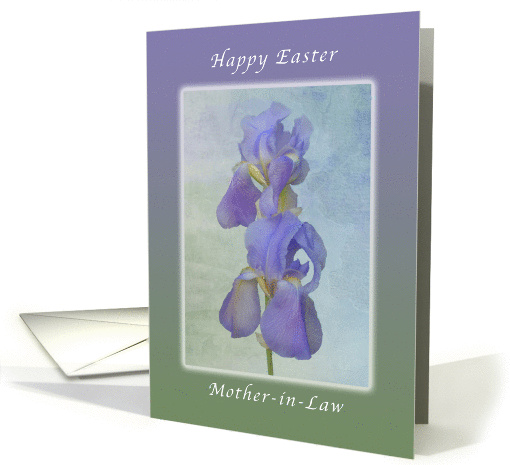 Happy Easter Mother-in-Law, Light Purple Iris card (1011955)