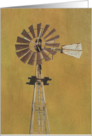 Old Fashioned Windmill, blank note card