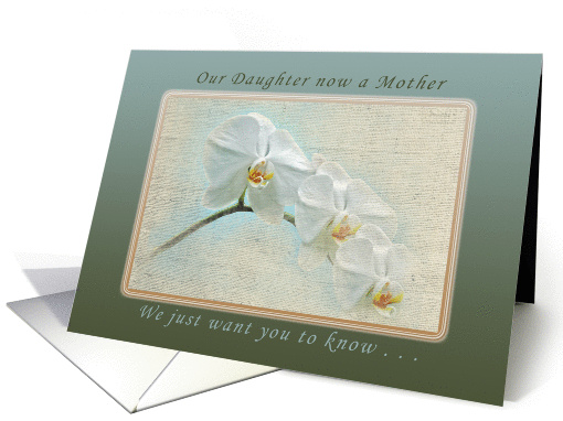 Our Daughter now a Mother, Happy 1st Mother's Day card (1016577)