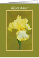 Happy Easter, Yellow Iris card