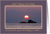 Happy Birthday for a Father, Kauai, Hawaii, sunrise card