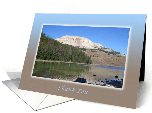 Thank You, Montana Mountain and Lake, Blank card (1021029)