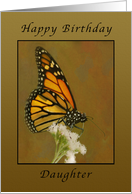 Happy Birthday Monarch butterfly, Daughter card