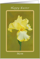 Happy Easter for Mom, Yellow Iris card