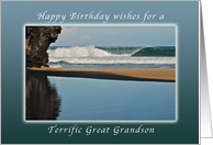 Wishes for a Happy Birthday for a Great Grandson, Kauai, Hawaii card