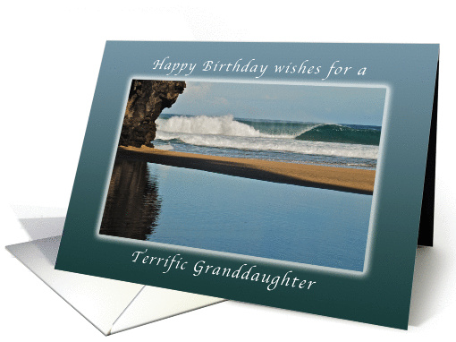 Wishes for a Happy Birthday for a Granddaughter, Kauai, Hawaii card