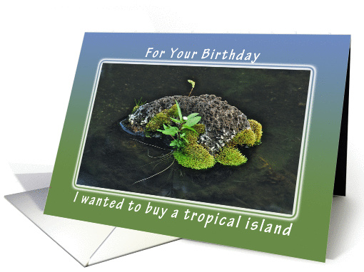Happy Birthday Tropical Island card (1038543)