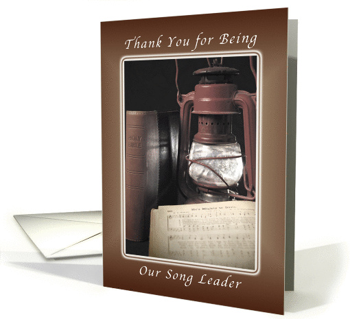 Thank You for you Being Our Church Song Leader, Musician card