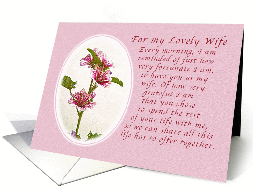 Happy Anniversary for my Lovely Wife card (1048235)