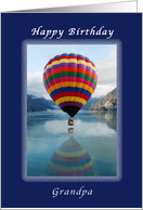 Happy Birthday, Grandpa, Hot Air Balloon, Alaska card