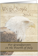 United States Constitution, Happy Independence Day, Grandparents card