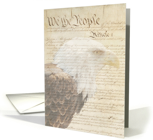 United States Constitution, Happy Independence Day, Parents card