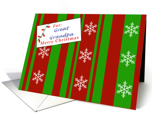 Merry Christmas package for Great Grandpa card (1138726)