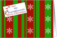 Merry Christmas package for My Grandparents card