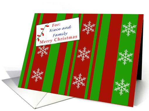 Merry Christmas package for Niece and Family card (1138960)