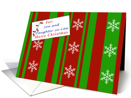 Merry Christmas package for Son and Daughter-in-Law card (1138978)