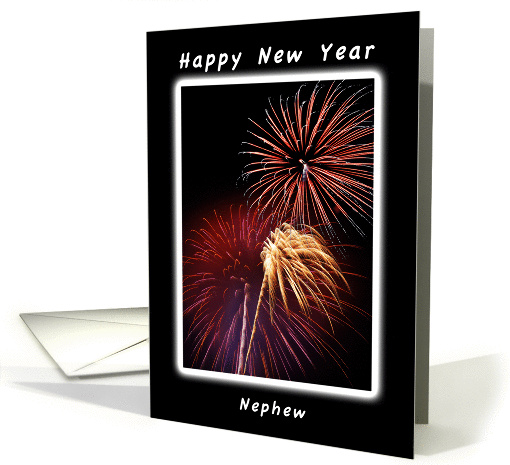 Happy New Year Fireworks, Nephew card (1145262)