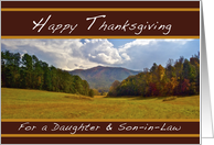 Happy Thanksgiving as the Holidays Approach, Daughter & Son-in-Law card