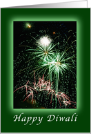 Happy Diwali, firework display card
