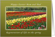 Happy Easter, Mom and Dad, The Resurrection and New Life card