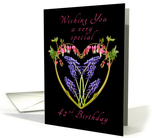 Birthday Heart of Flowers for someone special on their... (1160882)