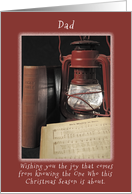 Wishing the Joy of an Old Fashioned Christmas, Dad, Father card