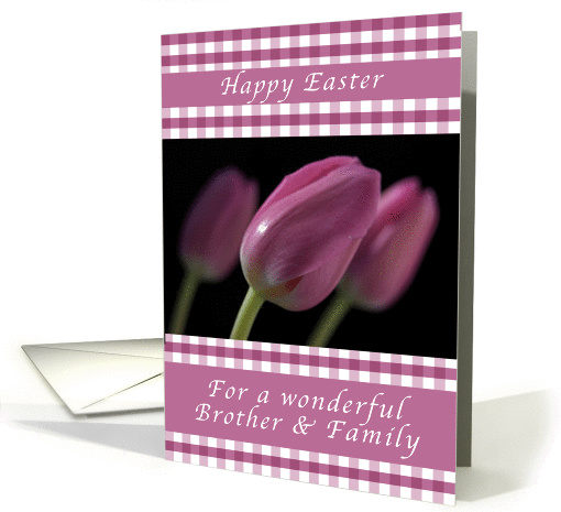 Happy Easter, Purple Tulips, for a wonderful Brother and... (1173296)