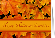 Happy Halloween Birthday card