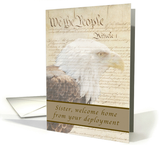 Sister, Welcome Home From Deployment card (1175694)