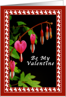 Be My Valentine, Cupid Frame with Bleeding Hearts card