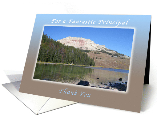 A Thank You to a Fantastic Principal, Montana landscape card (1193460)