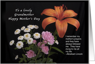 To a Special Grandmother on Mother’s Day, Lily,Roses & Baby Breath card
