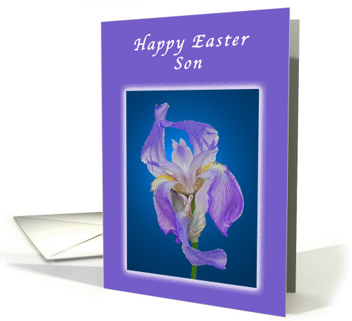 Happy Easter Son, Purple Iris card (1236160)