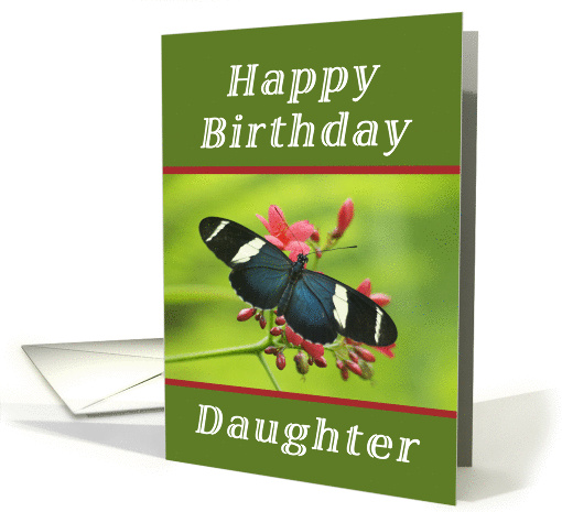 Happy Birthday Daughter, Butterfly card (1238304)