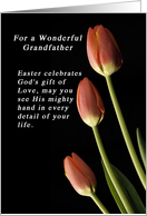 God’s Gift of Love Easter for a Grandfather, Tulips card