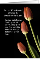 God’s Gift of Love Easter for a Sister and Brother-in-Law, Tulips card