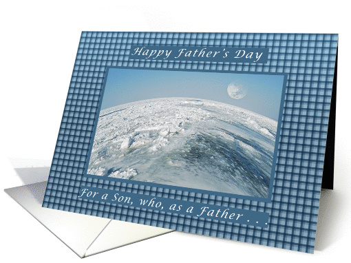 Happy Father's Day for a Son, Global view of Earth card (1254510)
