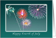 Happy 4th of July Fireworks card